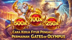 fitur pengali permainan Gates of Olympus