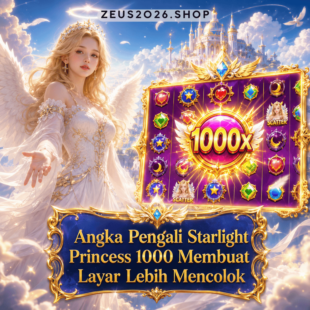 angka pengali Starlight Princess 1000